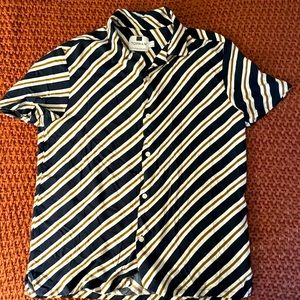 Topman medium striped short sleeve bottom up